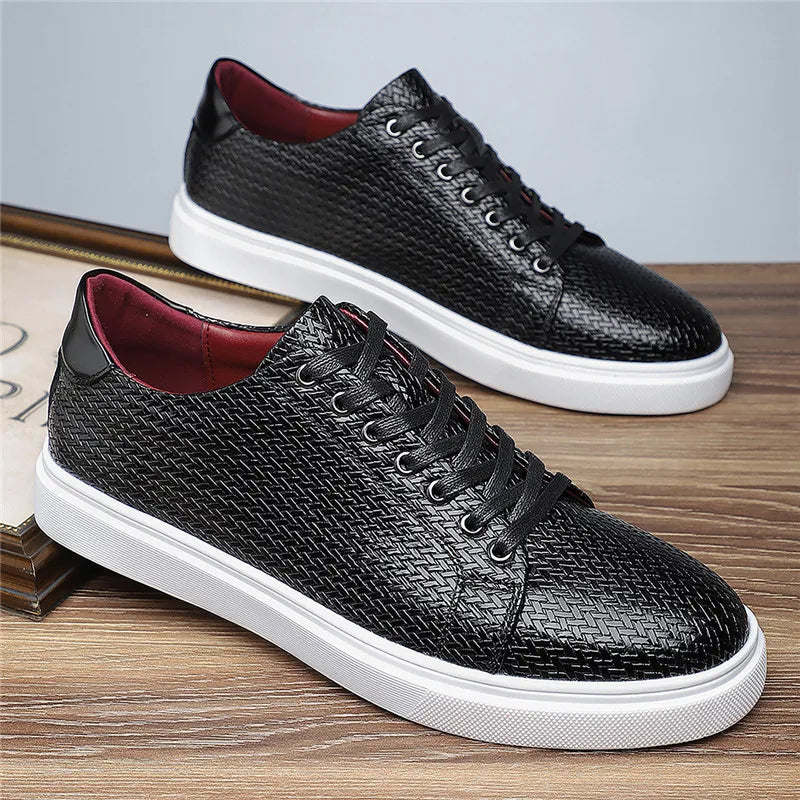 Beaumont Leather Weave Sneakers
