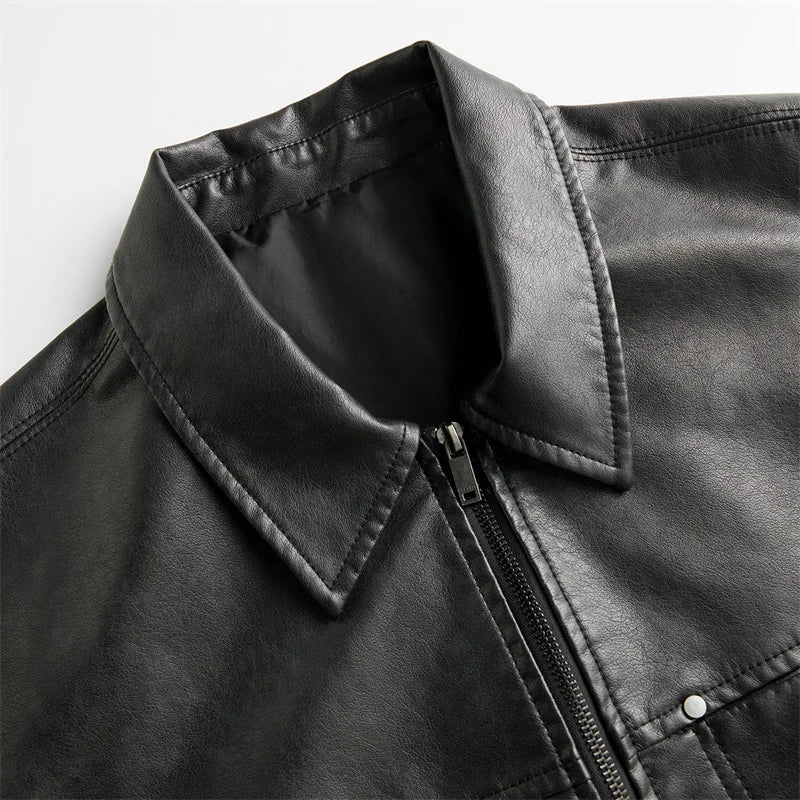 Ronan Leather Overshirt