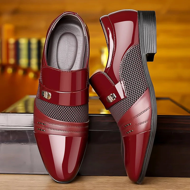 Oxford Slip On Dress Shoes