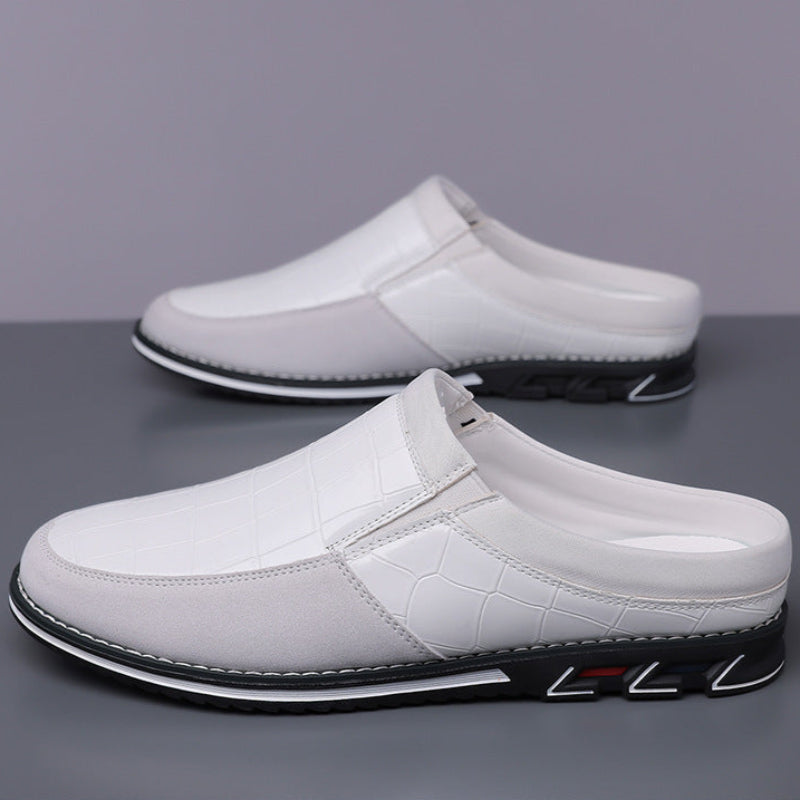 Cavari Leather Mules